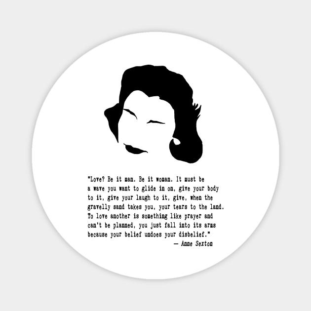 Anne the Poet Quote Magnet by PoetandChef